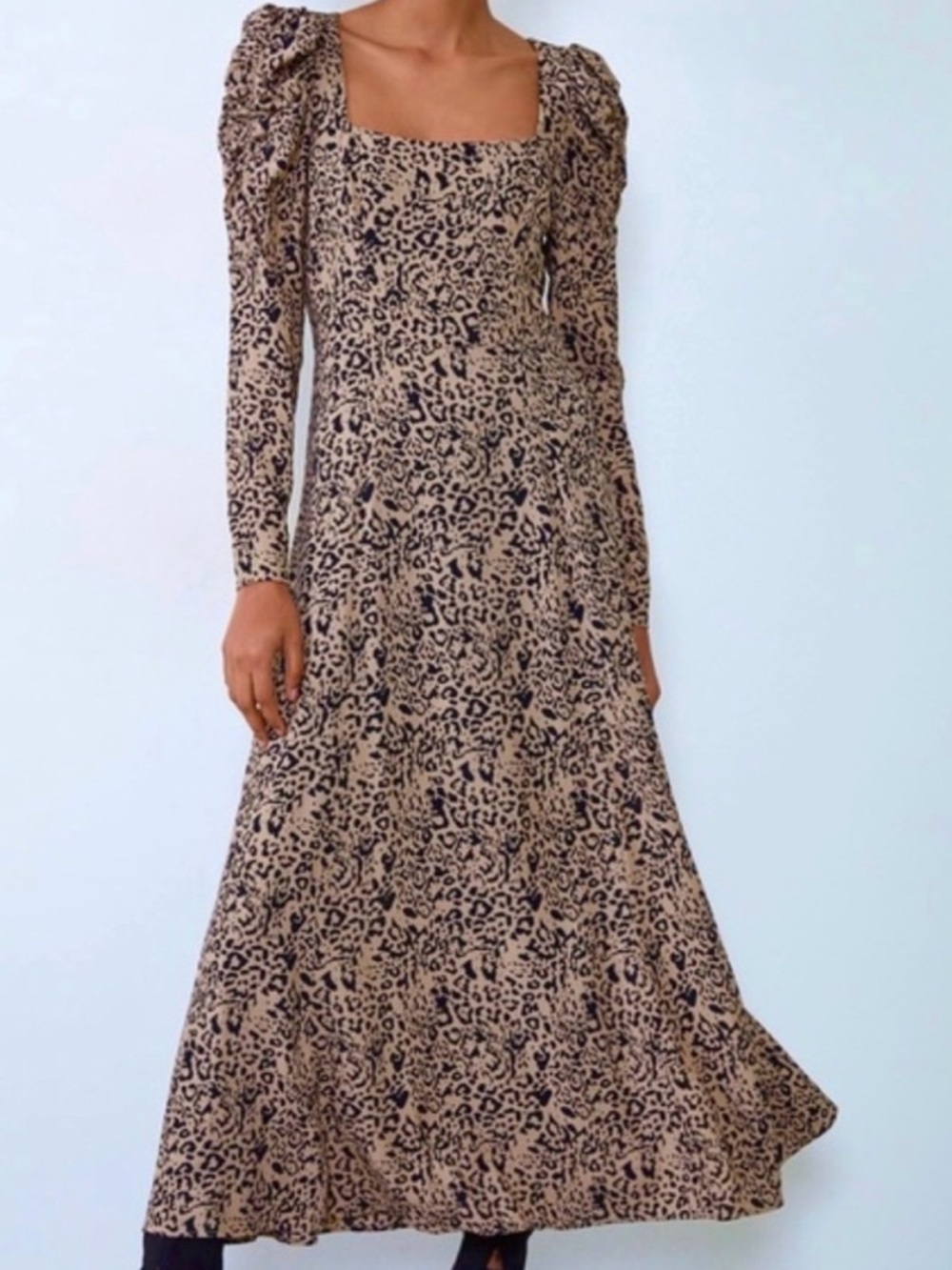 Zara Cheetah Print Maxi Dress size small